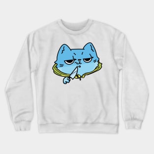 House in the village cat with knife №4 Crewneck Sweatshirt